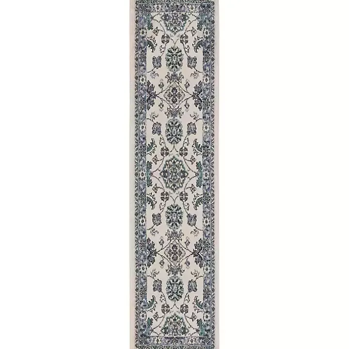 Blue Vintage Medallion Indoor/Outdoor Runner