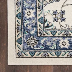 Blue Vintage Medallion Indoor/Outdoor Runner