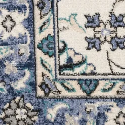 Blue Vintage Medallion Indoor/Outdoor Rug, 4x6
