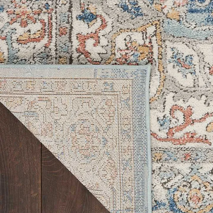 Blue Vintage Raj Area Rug, 3x5