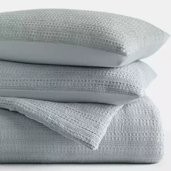 Blue Waffle Ultra-Soft 3-pc. Queen Comforter Set