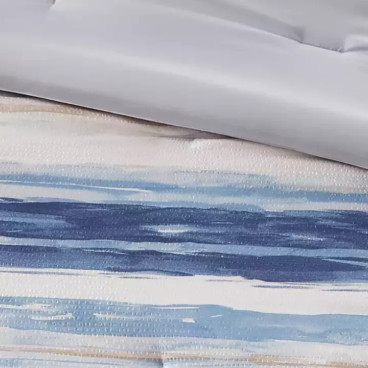 Blue Watercolor 8-pc. Full/Queen Comforter Set
