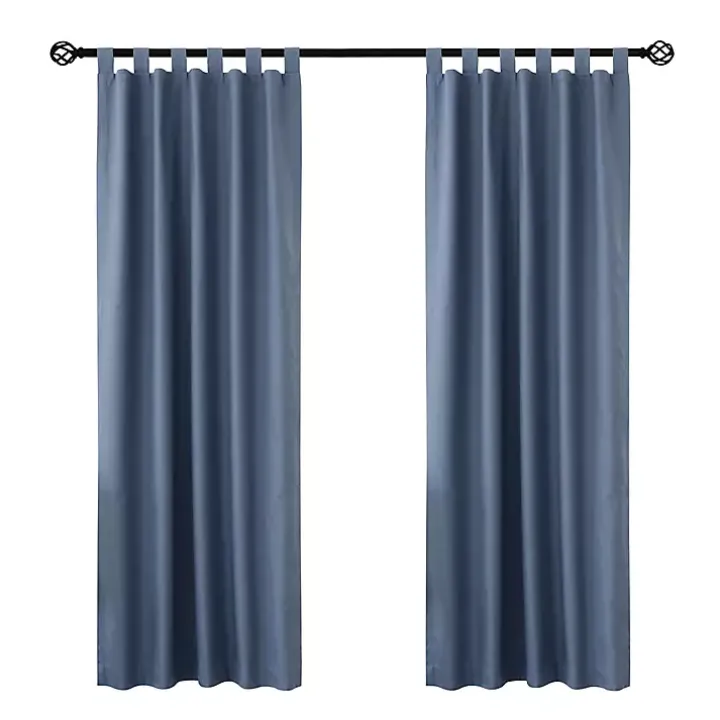 Blue Weathermate Blackout Curtain Panel, 63 in.