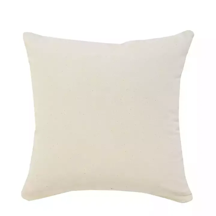 Blue Wispy Ways Tufted Stripes Cotton Pillow