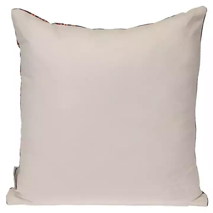 Blue Woven Tapestry Pillow