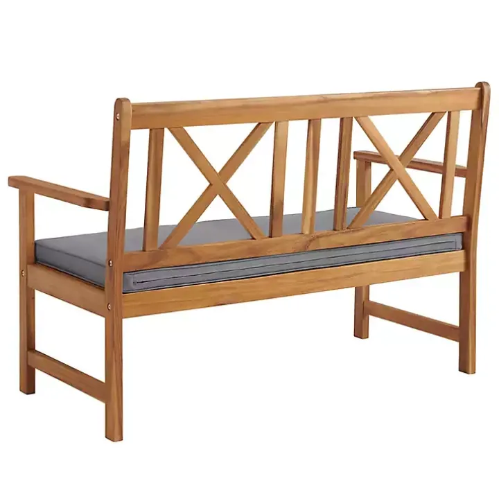 Blue X-Back Acacia Wood 2-pc. Outdoor Living Set