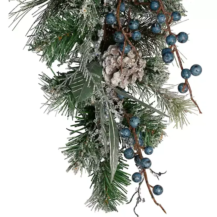 Blueberry and Pine Teardrop Swag