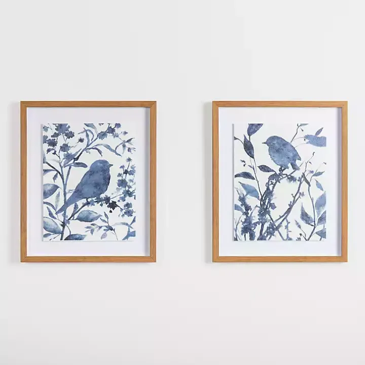 Bluebird on Branch I Framed Art Print