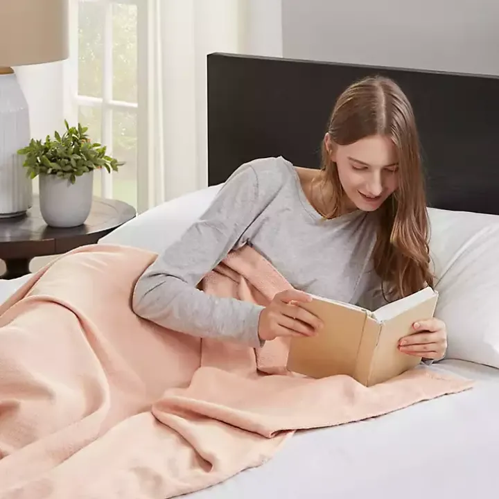 Blush Liquid Cotton Full/Queen Blanket