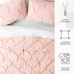 Blush Pinched 2-pc. Twin Duvet Cover Set