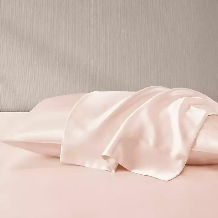 Blush Satin King 2-pc. Pillow Case Set