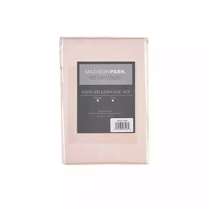 Blush Satin Standard 2-pc. Pillow Case Set