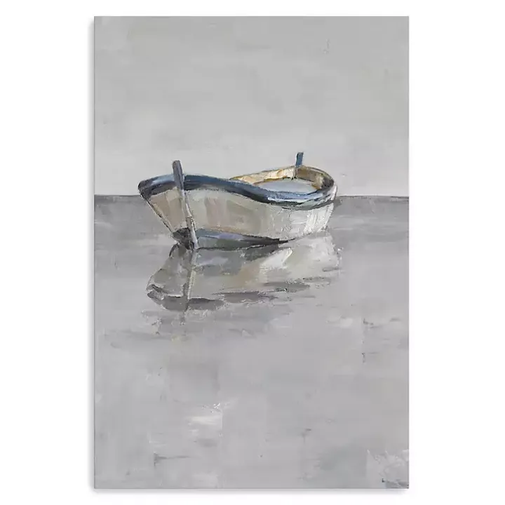 Boat on the Horizon Canvas Art Print