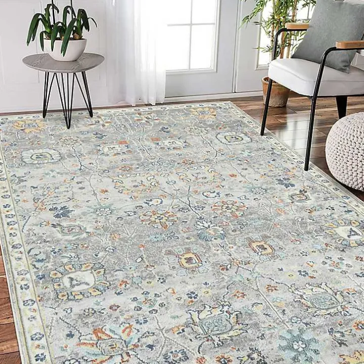 Bohemian Hialeah Gray Accent Rug, 2x3