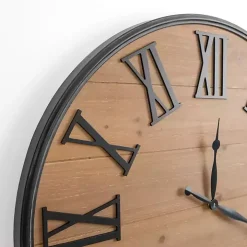 Boone Wood Plank Wall Clock