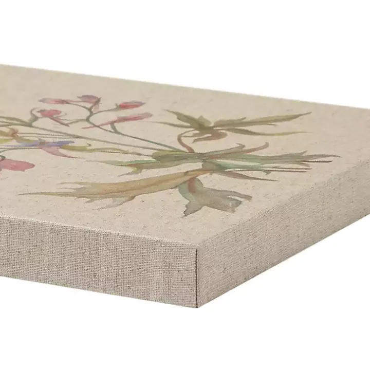 Botanical Linen Art Prints, Set of 3
