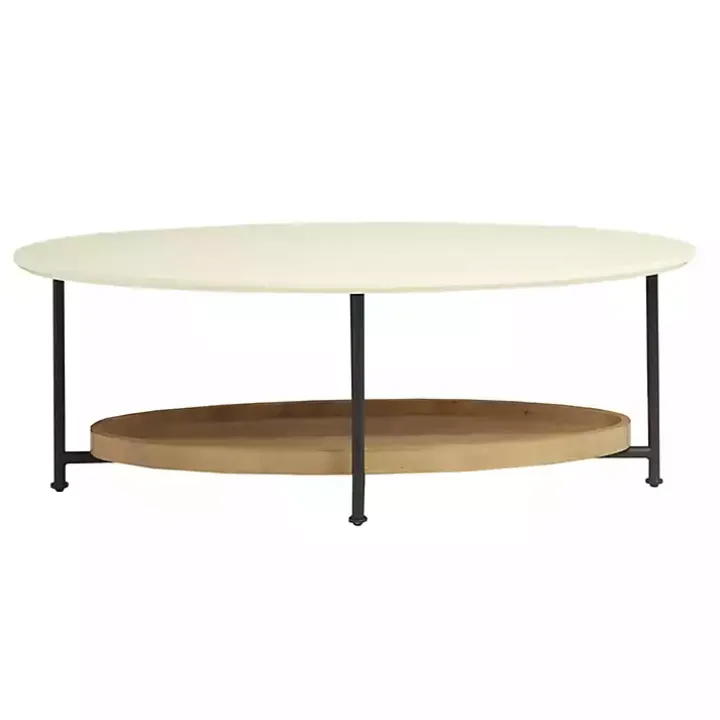 Bowie Wood and Metal Coffee Table