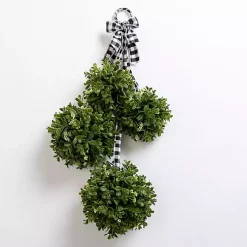 Boxwood and Buffalo Check Swag