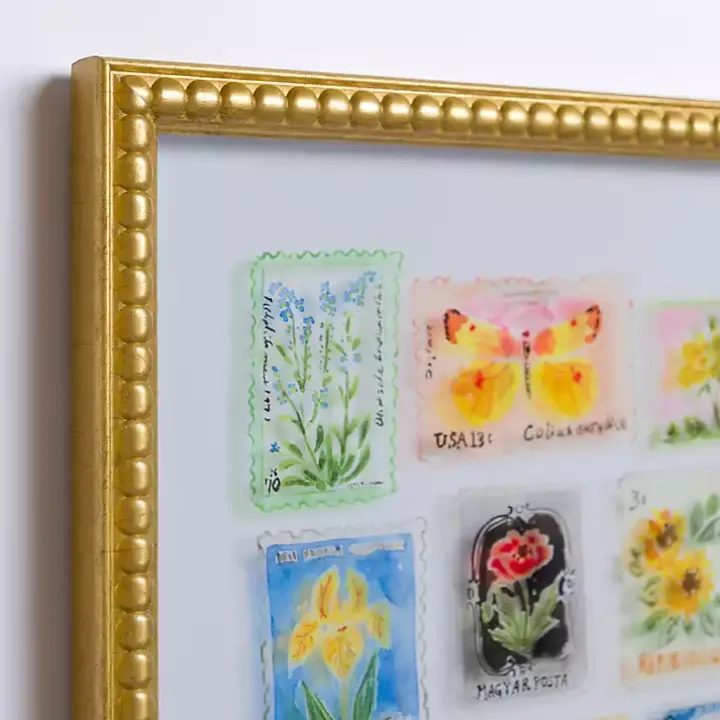 Brackeen Postage Stamps Framed Art Print