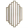 Briggs Gold Metal Panels Wall Mirror