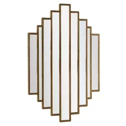 Briggs Gold Metal Panels Wall Mirror