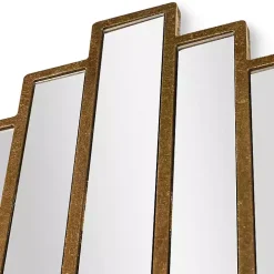 Briggs Gold Metal Panels Wall Mirror