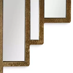 Briggs Gold Metal Panels Wall Mirror