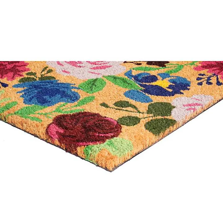 Bright Boho Flowers Doormat