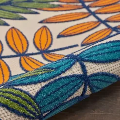 Bright Branches Round Outdoor Area Rug, 5x5