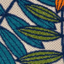Bright Branches Round Outdoor Area Rug, 5x5
