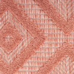Bright Coral Diamond Outdoor Area Rug, 6x9