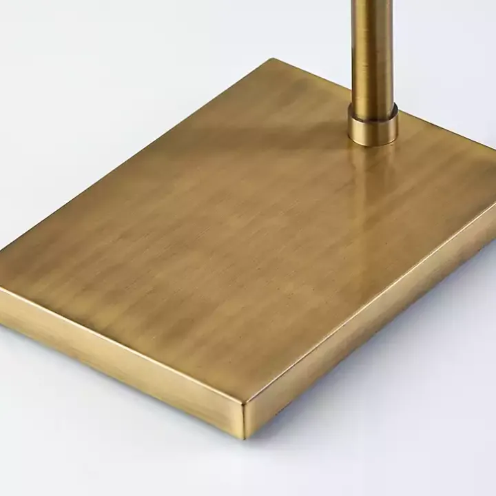 Bronze Glass Cylinder Shade Floor Lamp