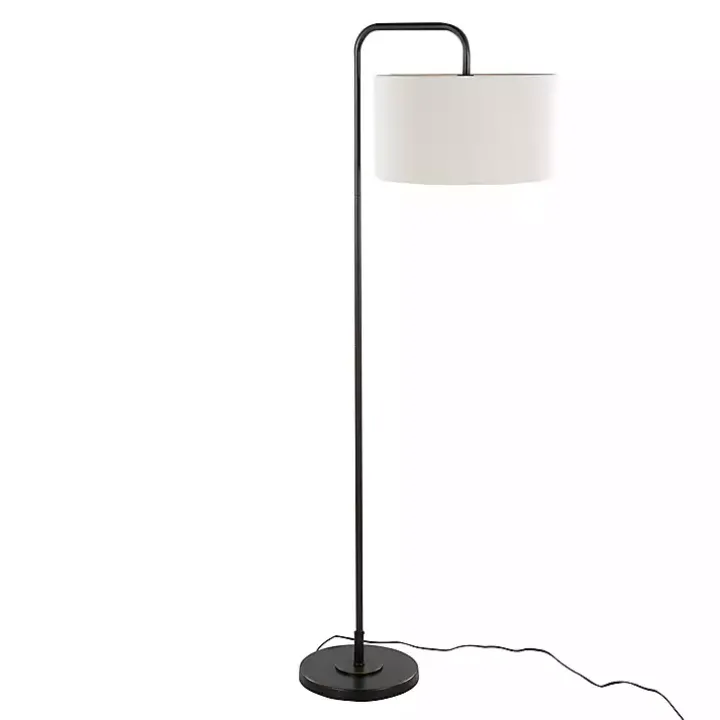 Bronze Metal Puck Floor Lamp