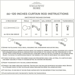 Bronze Stacked Cylinder Curtain Rod, 120 in.