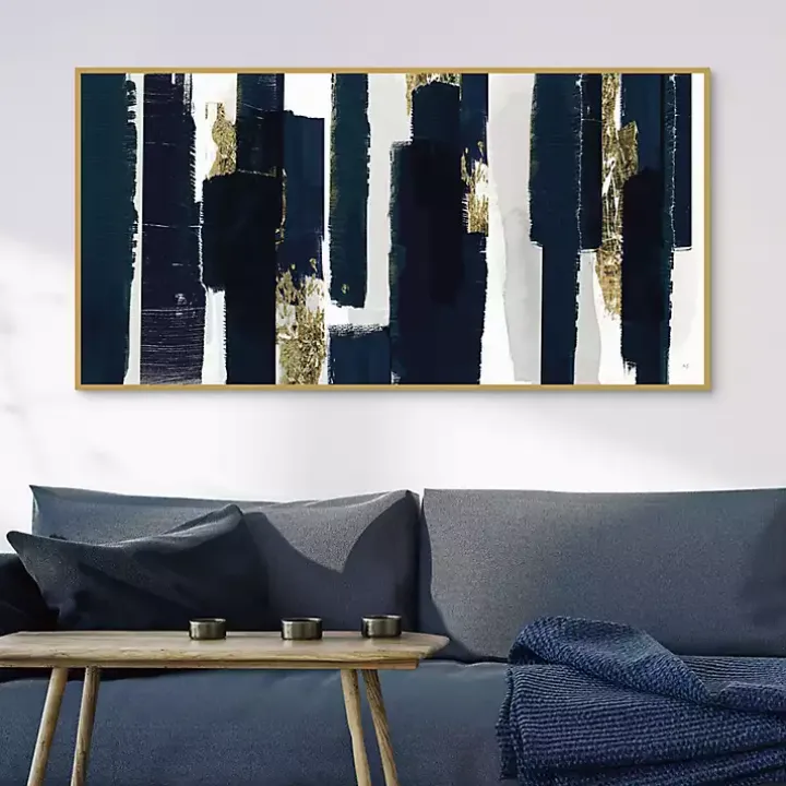 Brooklyn Walk Framed Canvas Art Print