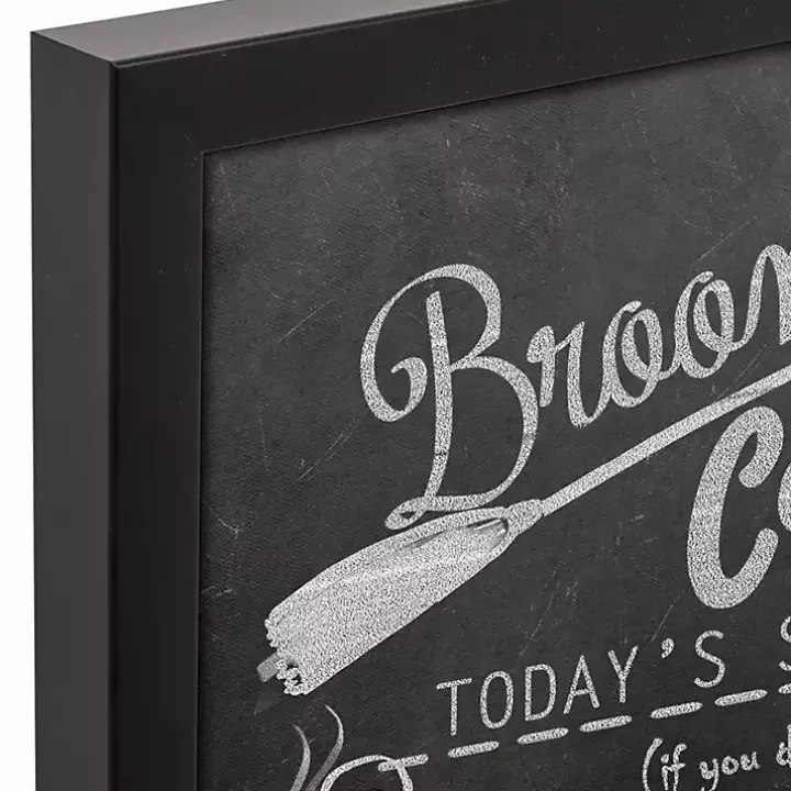 Broomstick Cafe Framed Canvas Art Print
