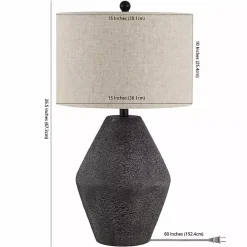 Brown Angled Gourd Ersta Table Lamp