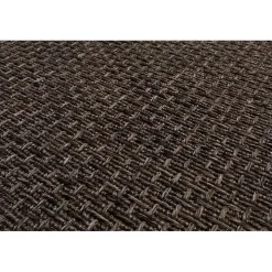 Brown Bordered Outdoor Area Rug, 7x9