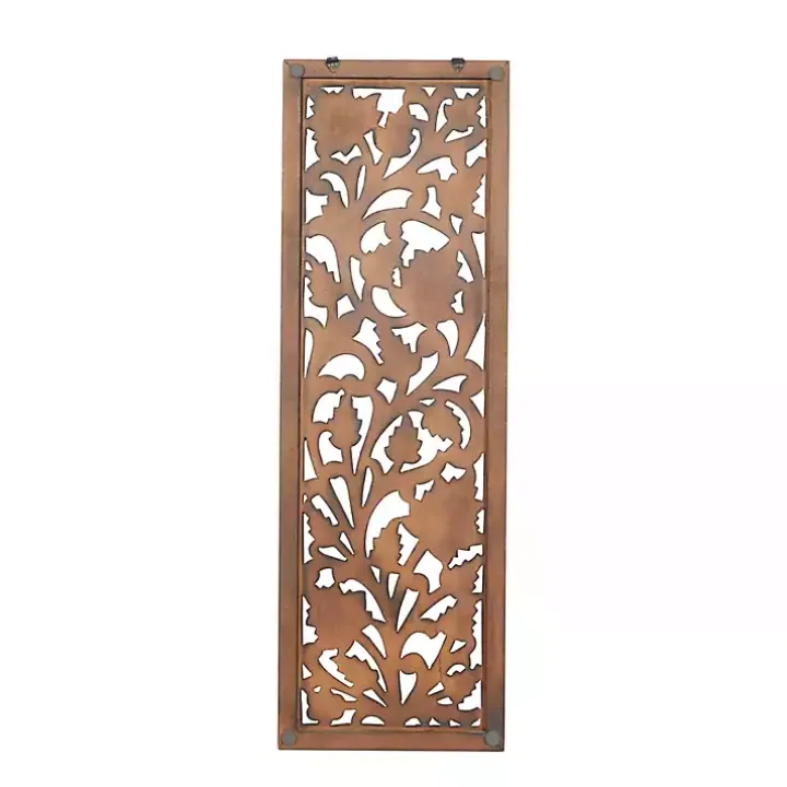 Brown Botanical Wood Panel Wall Plaque