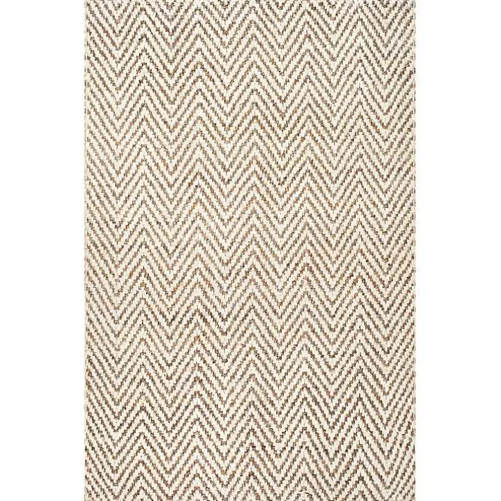 Brown Chevron Valen Area Rug, 5x8