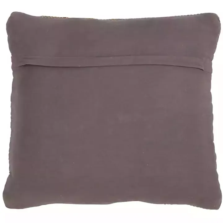 Brown Chindi Woven Jute Throw Pillow