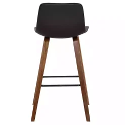 Brown Faux Leather Maddie Bar Stool