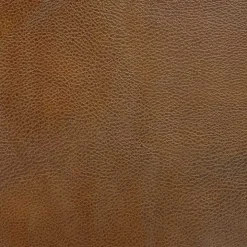 Brown Faux Leather Metal Storage Bench