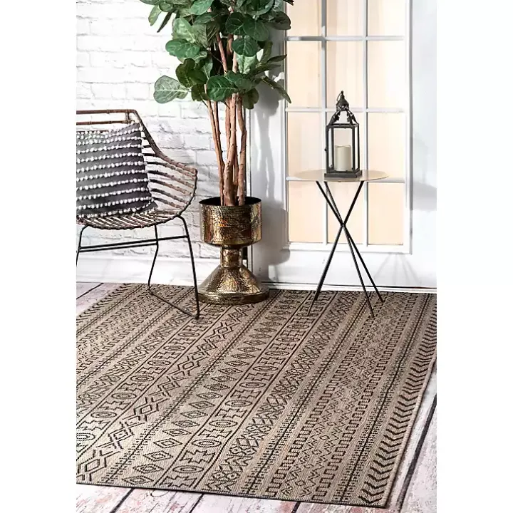 Brown Jamie Outdoor Area Rug, 6x9