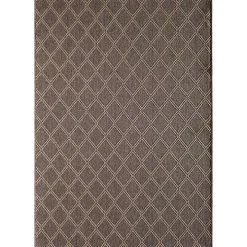 Brown Santorini Trellis Outdoor Area Rug, 6x9