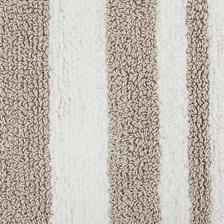 Brown Stripe Reversible Bath Runner