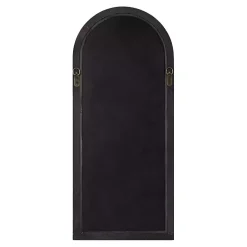 Brown Windowpane Arch Geoffrey Mirror