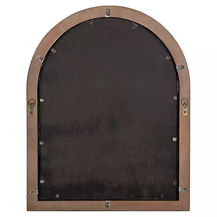Brown Windowpane Arch Nala Mirror