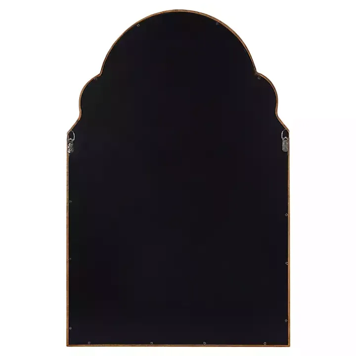 Brown Wood Arch Hogan Wall Mirror
