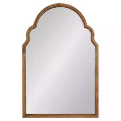 Brown Wood Arch Hogan Wall Mirror